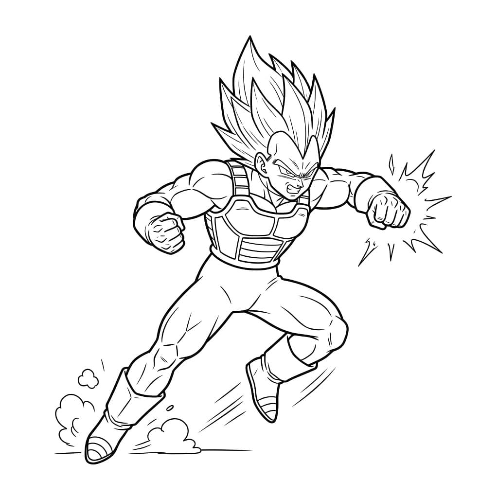 Vegeta-slag Tegninger til Farvelægning