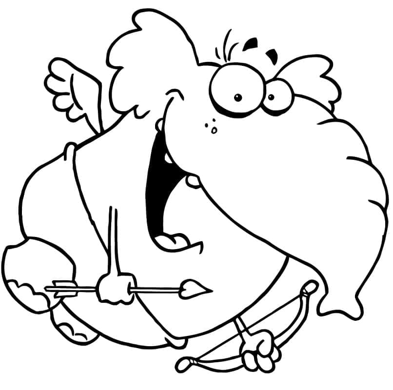 Amor-elefant Tegninger til Farvelægning