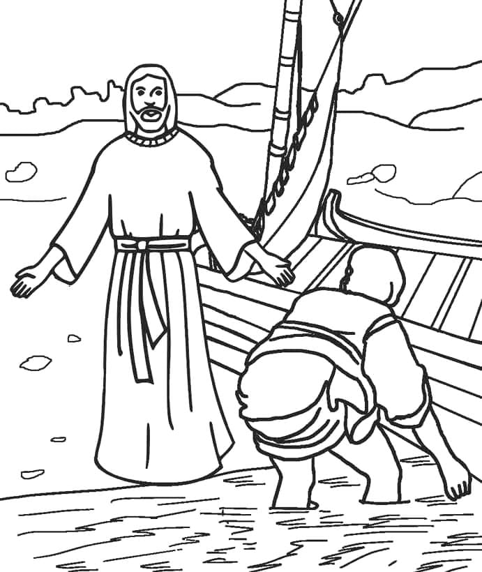 Befri Jesus Tegninger til Farvelægning