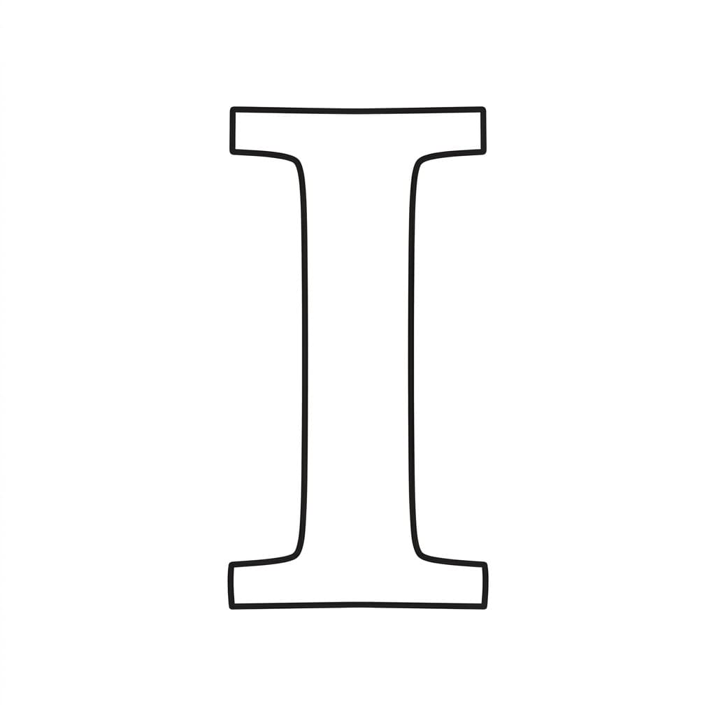 Bogstav I spejl Tegninger til Farvelægning