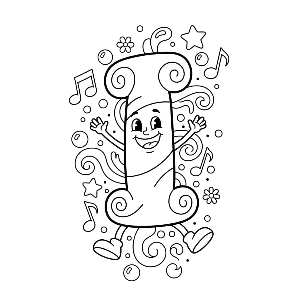 Brev I Glad Tegninger til Farvelægning