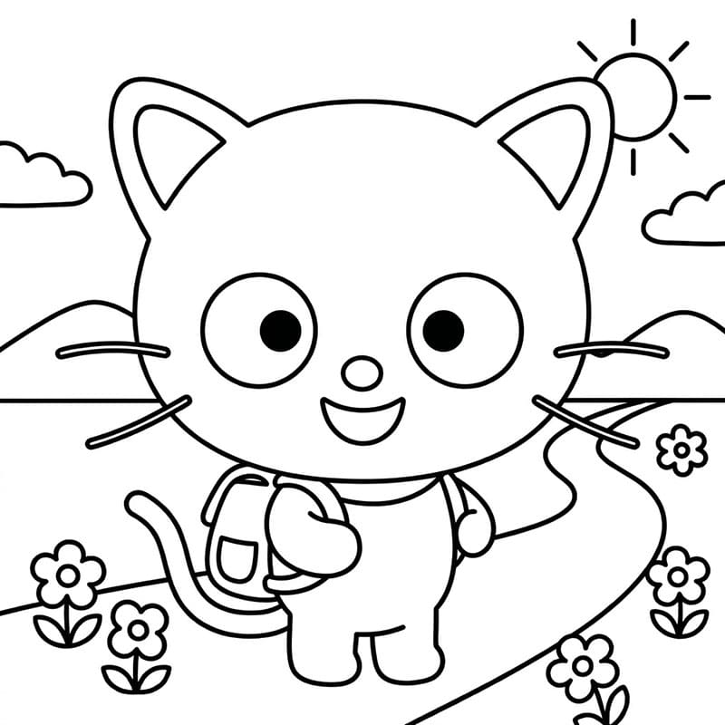 Chococat Tegninger til Farvelægning