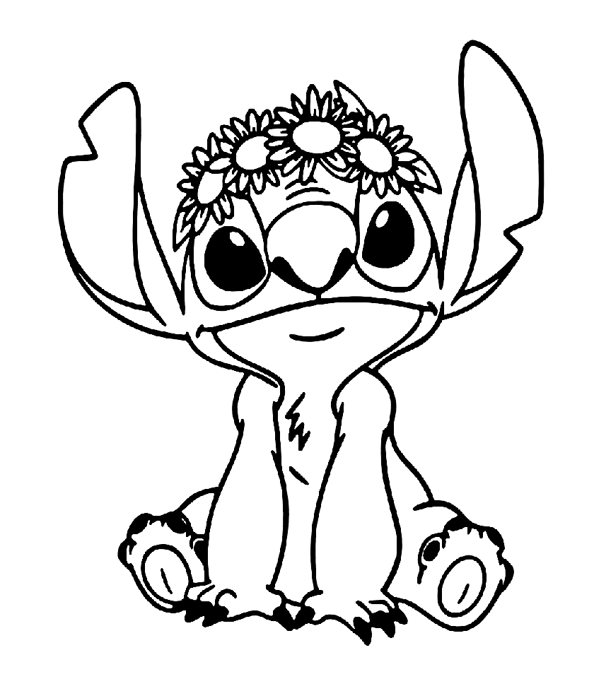Disney Stitch gratis Tegninger til Farvelægning