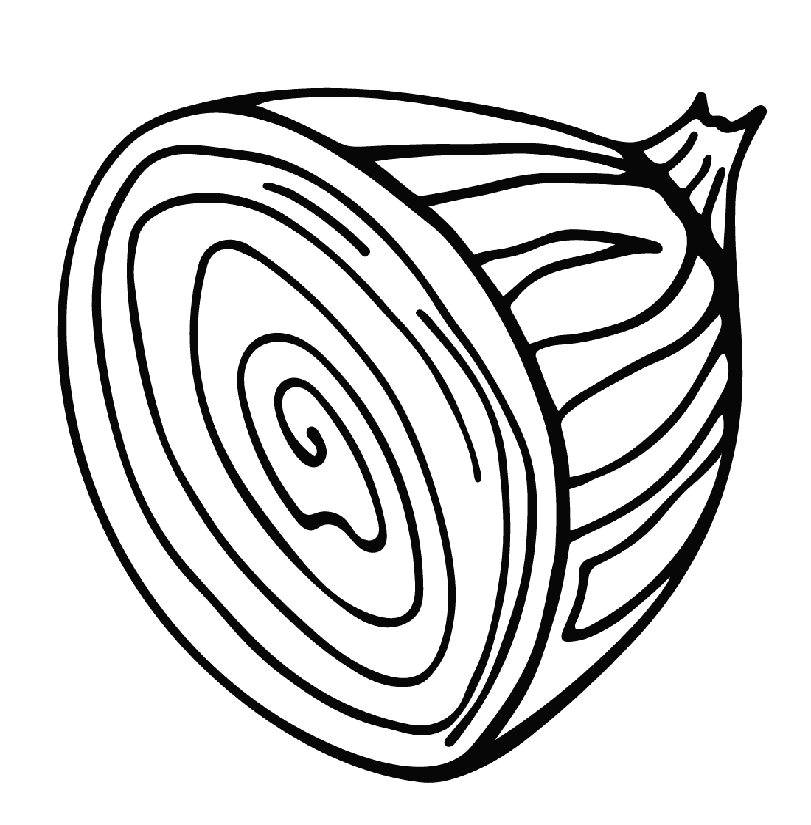 Et halvt løg Tegninger til Farvelægning