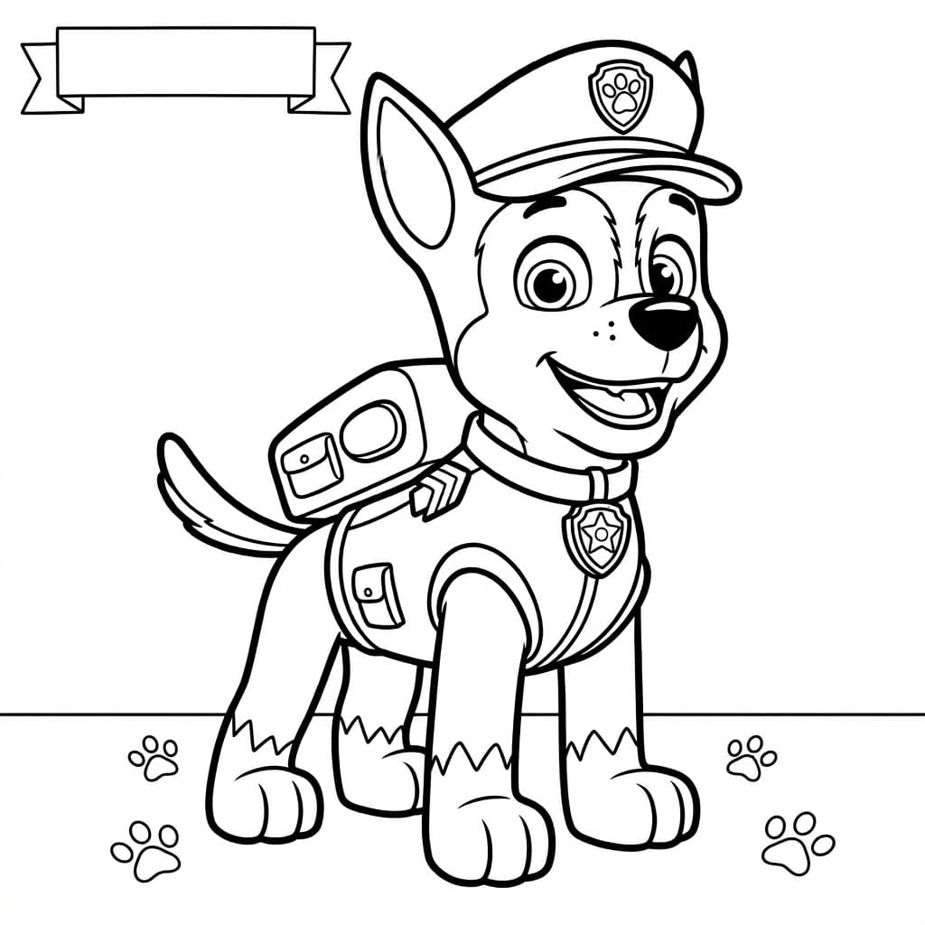 Eventyr Chase Tegninger til Farvelægning