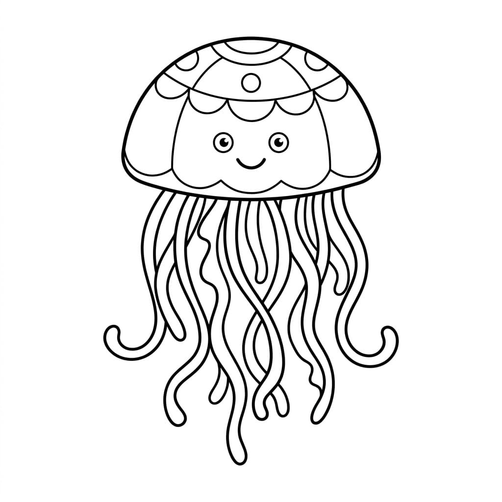 Glitrende Vandmand Tegninger til Farvelægning