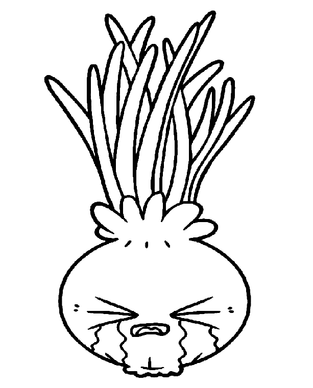 Grædende løg Tegninger til Farvelægning