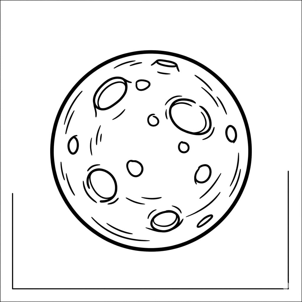 Klassisk Fuldmåne Tegninger til Farvelægning