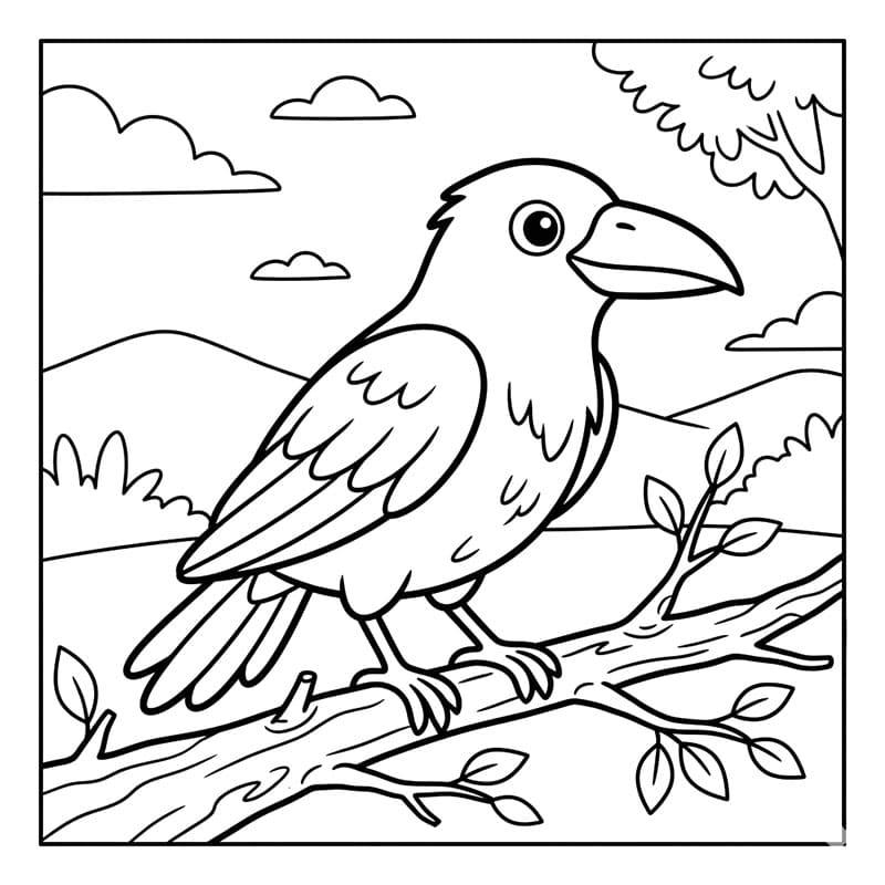 Krage printbar Tegninger til Farvelægning