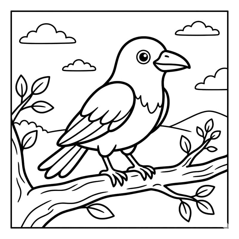 Kragefri Tegninger til Farvelægning