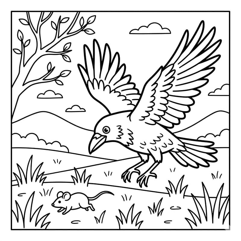 Kragejagt Tegninger til Farvelægning