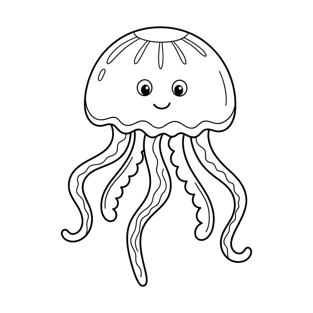 Lille Vandmand Tegninger til Farvelægning