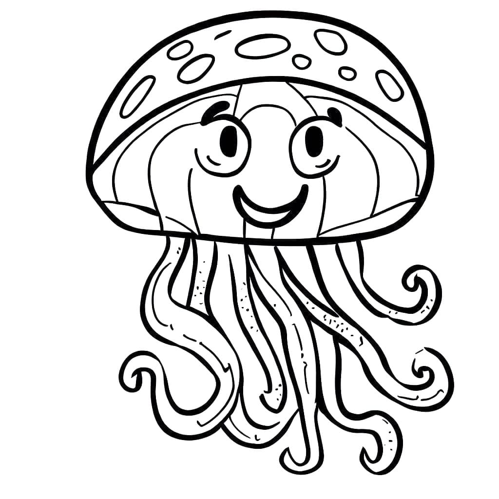 Meget sjov vandmænd Tegninger til Farvelægning