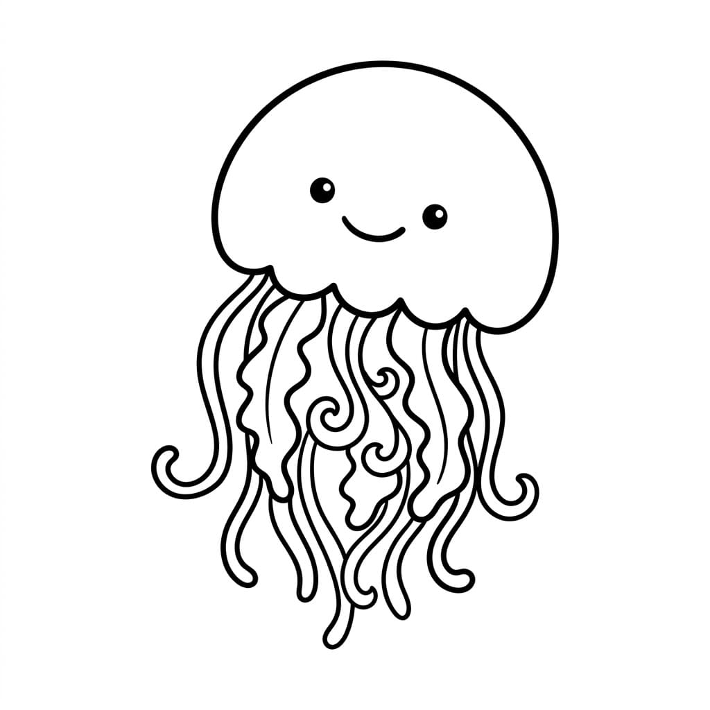 Mini Vandmand Tegninger til Farvelægning