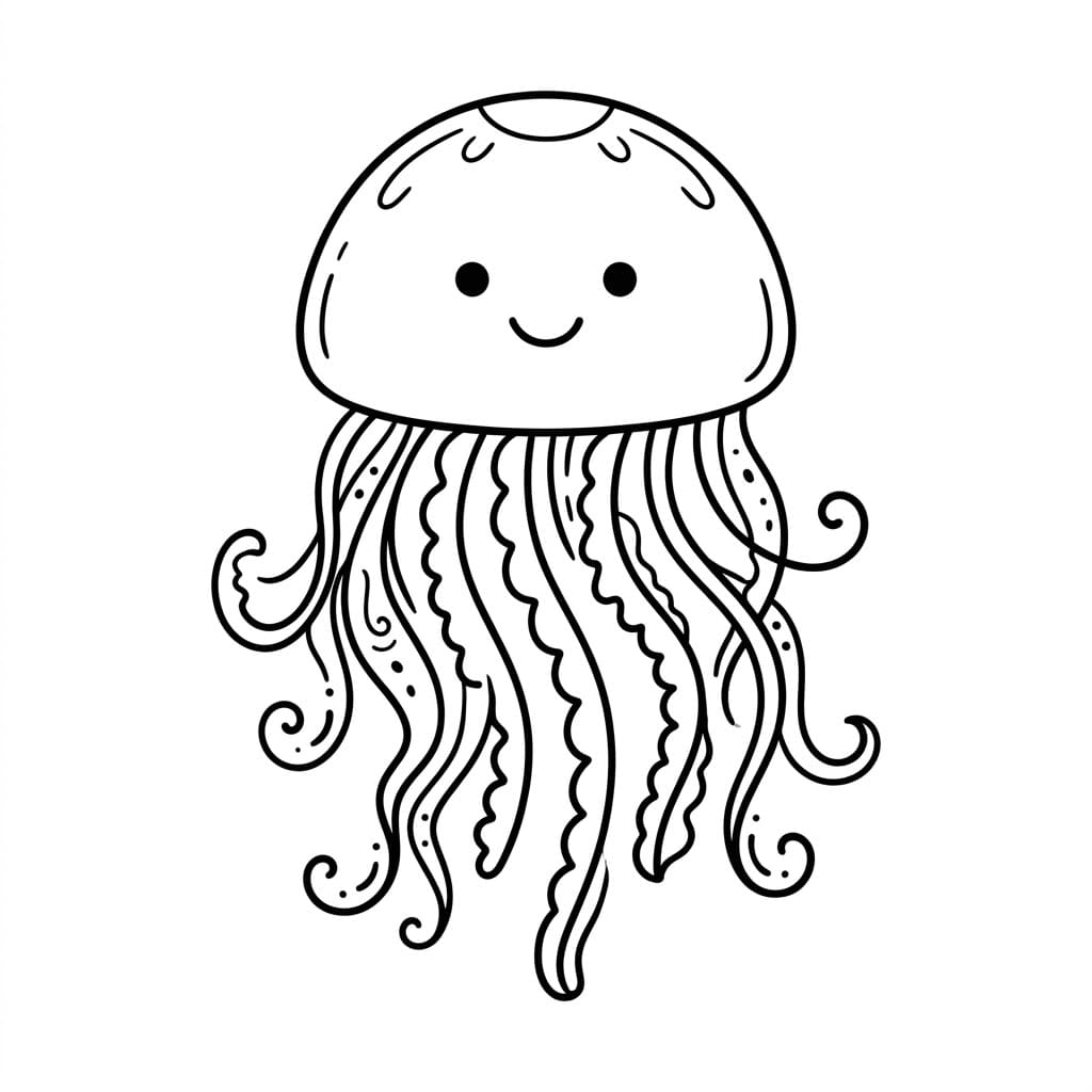 Rolig Vandmand Tegninger til Farvelægning