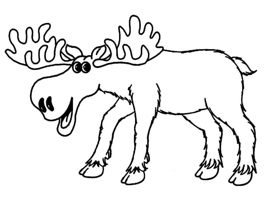 Sjove elg Tegninger til Farvelægning