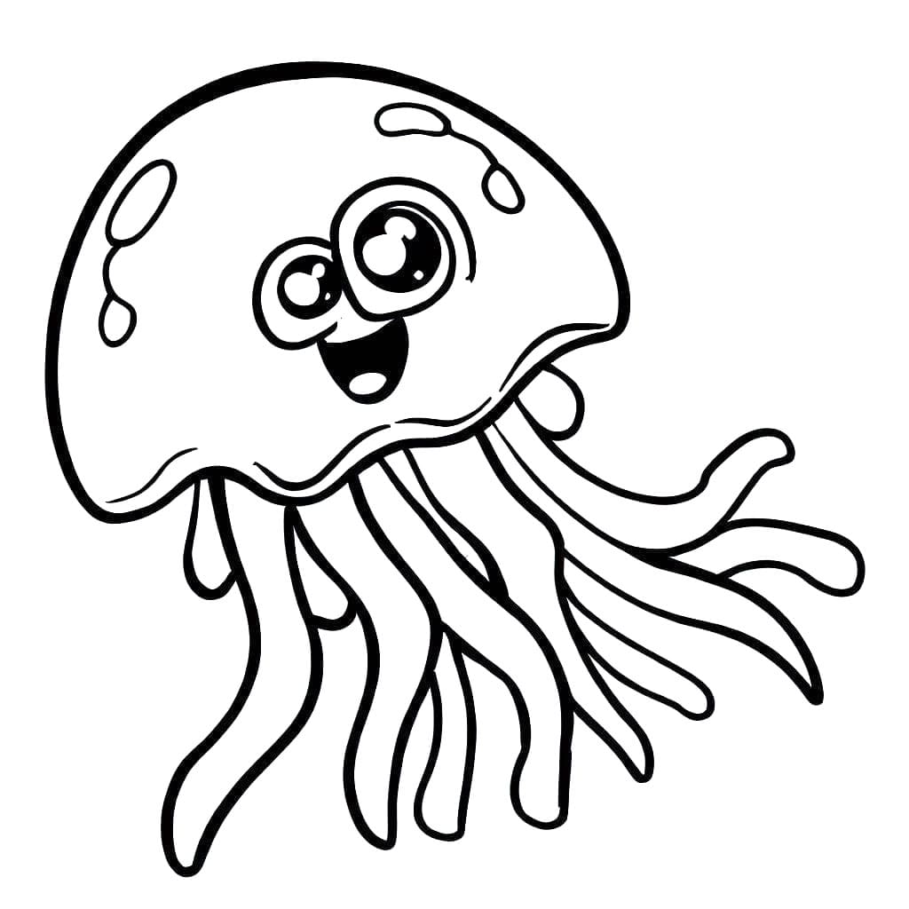 Sjove vandmænd Tegninger til Farvelægning