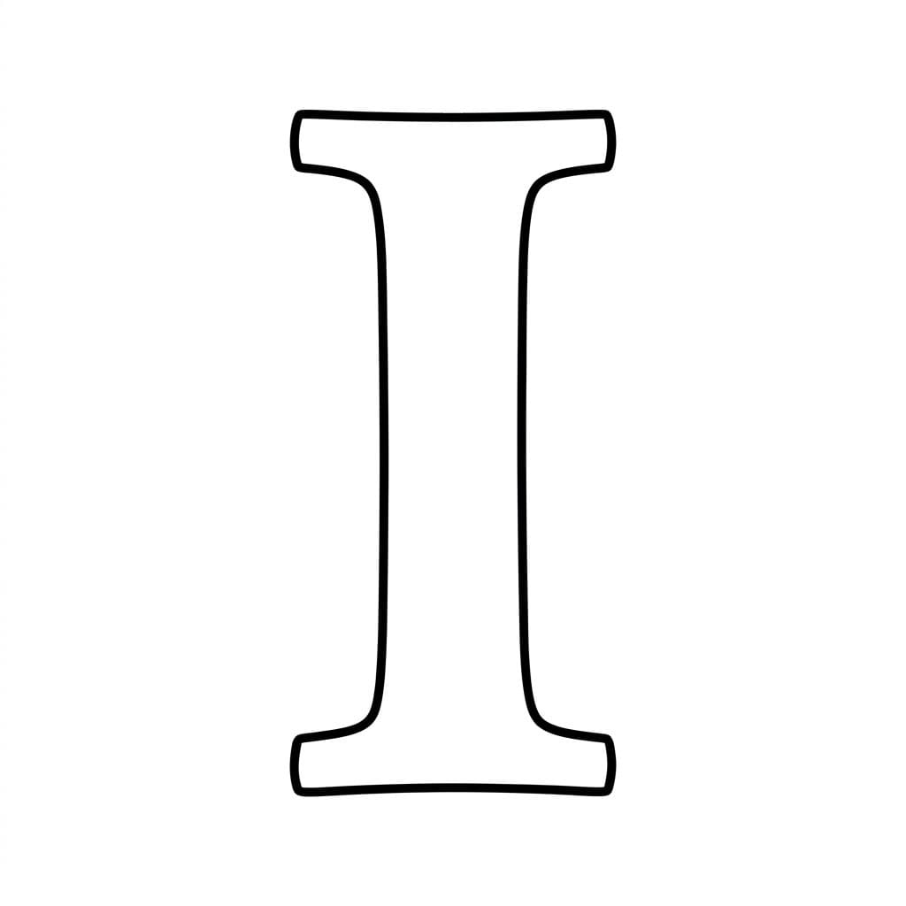 Skrible Bogstav I Tegninger til Farvelægning