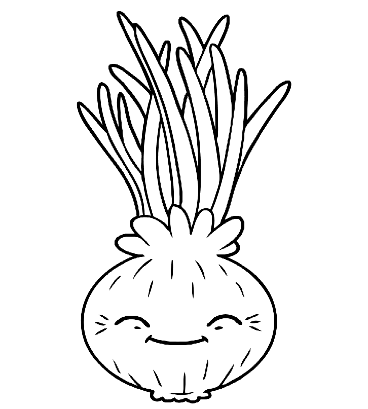 Smilende løg Tegninger til Farvelægning