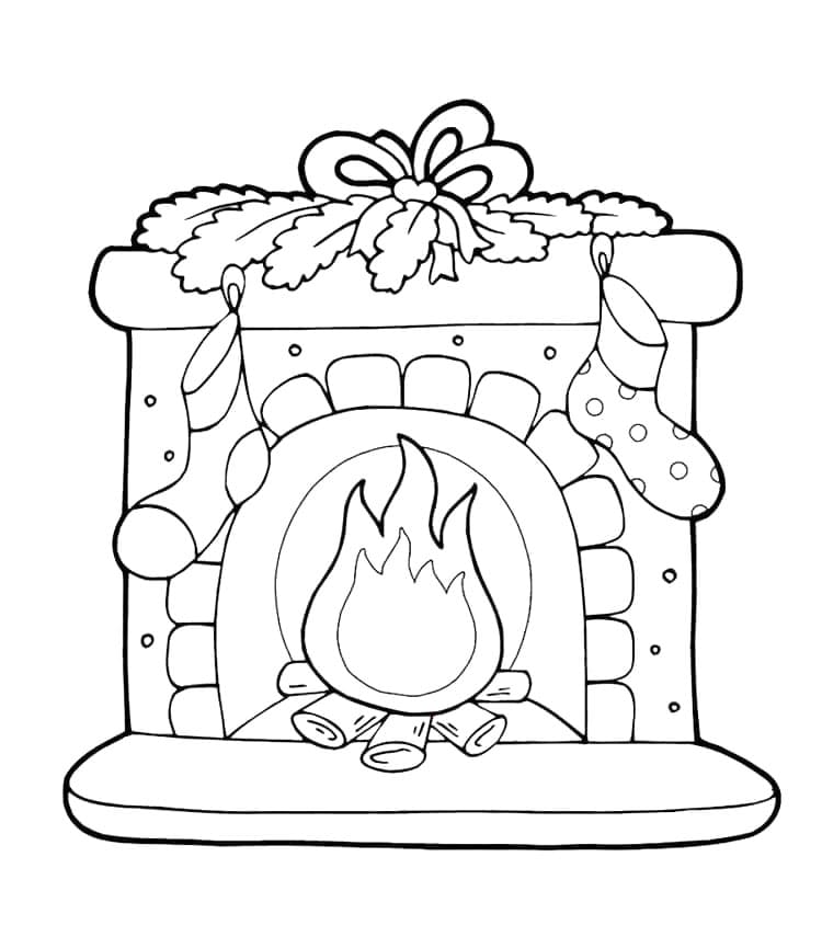 Sød Ildsted Tegninger til Farvelægning