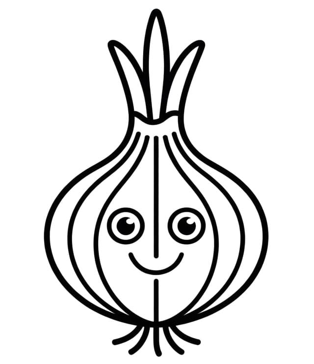 Sød løg Tegninger til Farvelægning