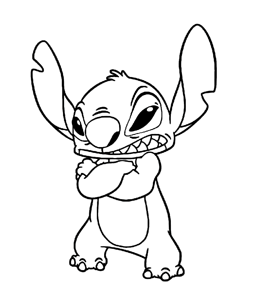 Stitch Udskrivbar Tegninger til Farvelægning