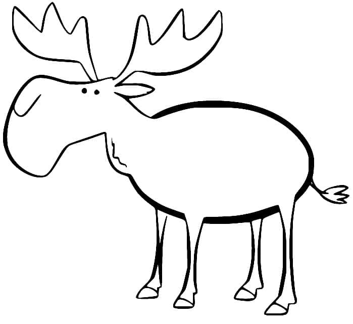 Yndig elg Tegninger til Farvelægning