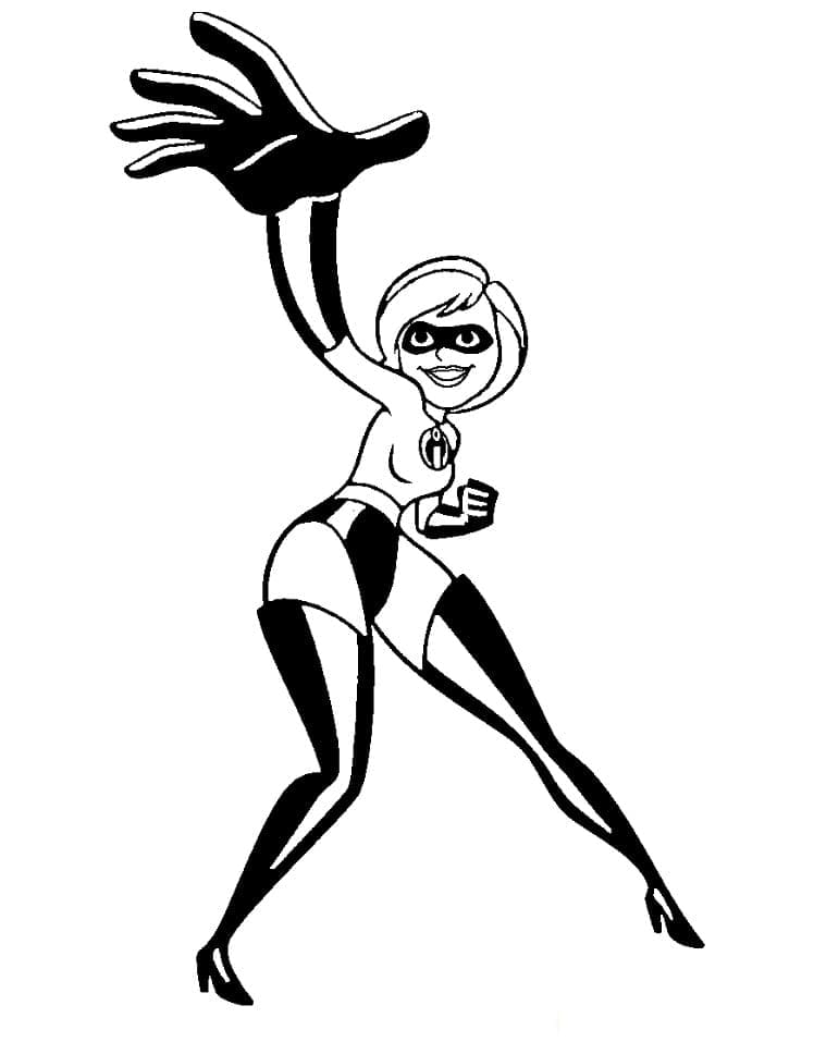 Afkøle Elastigirl Tegninger til Farvelægning