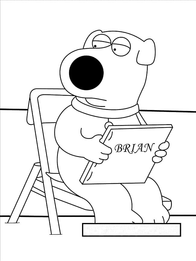 Brian Griffin Tegninger til Farvelægning