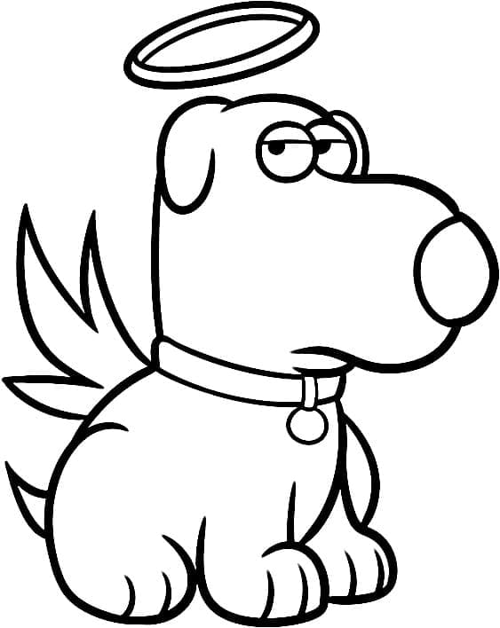 Brian Griffin fra Family Guy Tegninger til Farvelægning