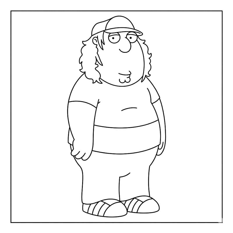 Cleveland Brown i Family Guy Tegninger til Farvelægning