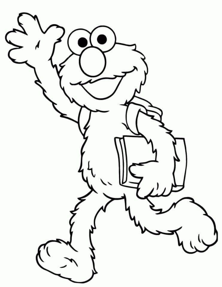 Elmo fra Sesamgade Tegninger til Farvelægning
