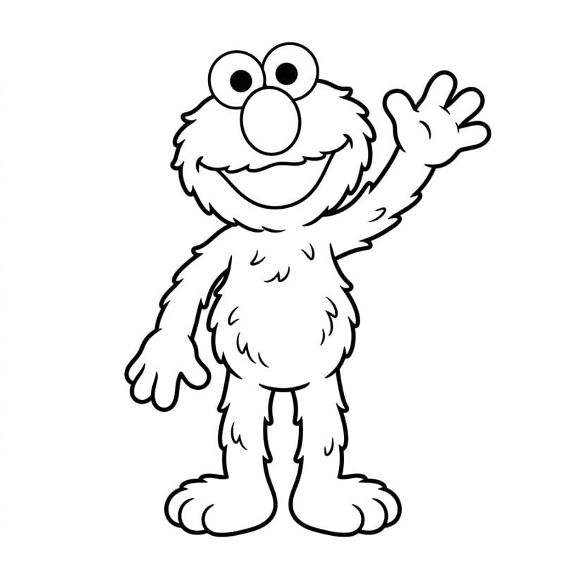 Elmo Tegninger til Farvelægning