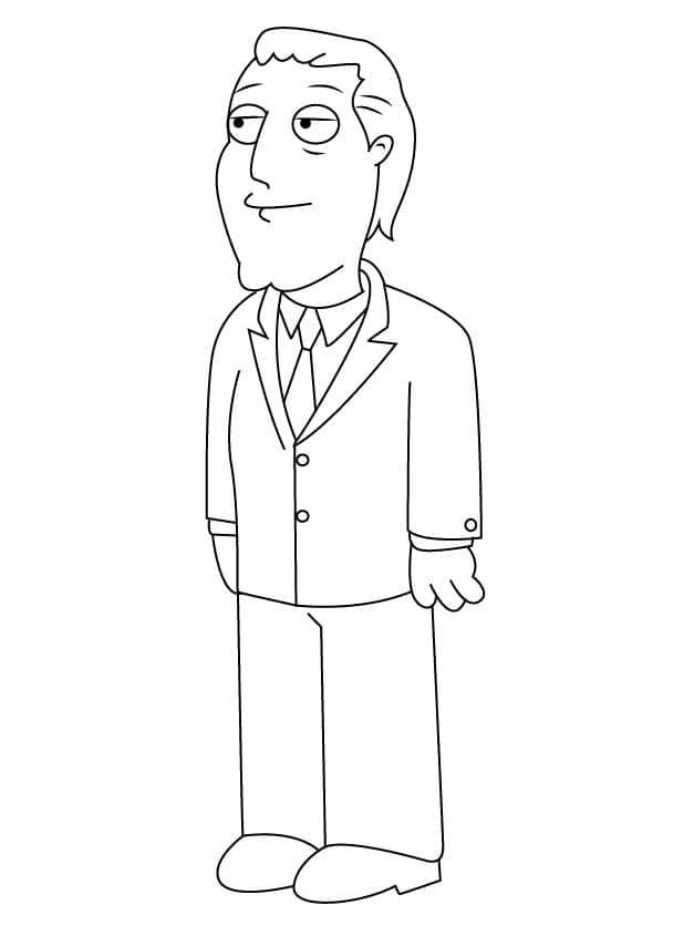 Family Guy Adam West Tegninger til Farvelægning
