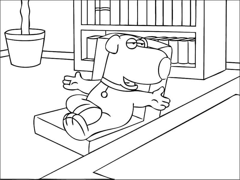 Family Guy Brian Tegninger til Farvelægning