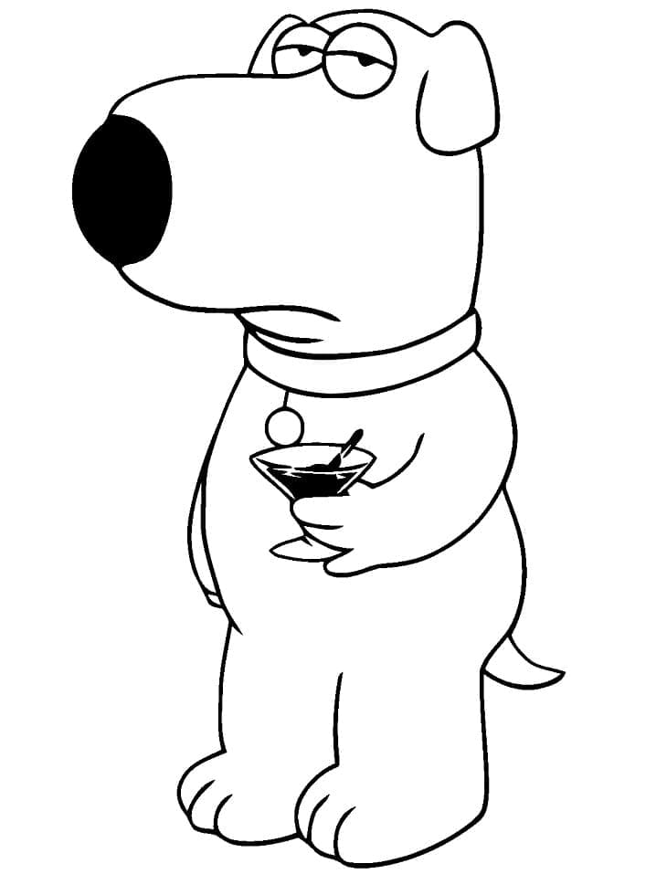 Family Guy Brian Griffin Tegninger til Farvelægning