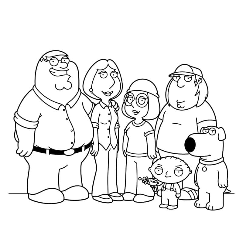 Family Guy Gratis Tegninger til Farvelægning