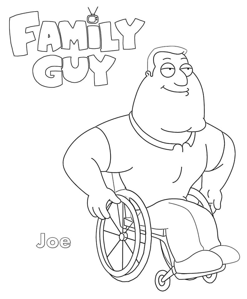 Family Guy Joe Swanson Tegninger til Farvelægning