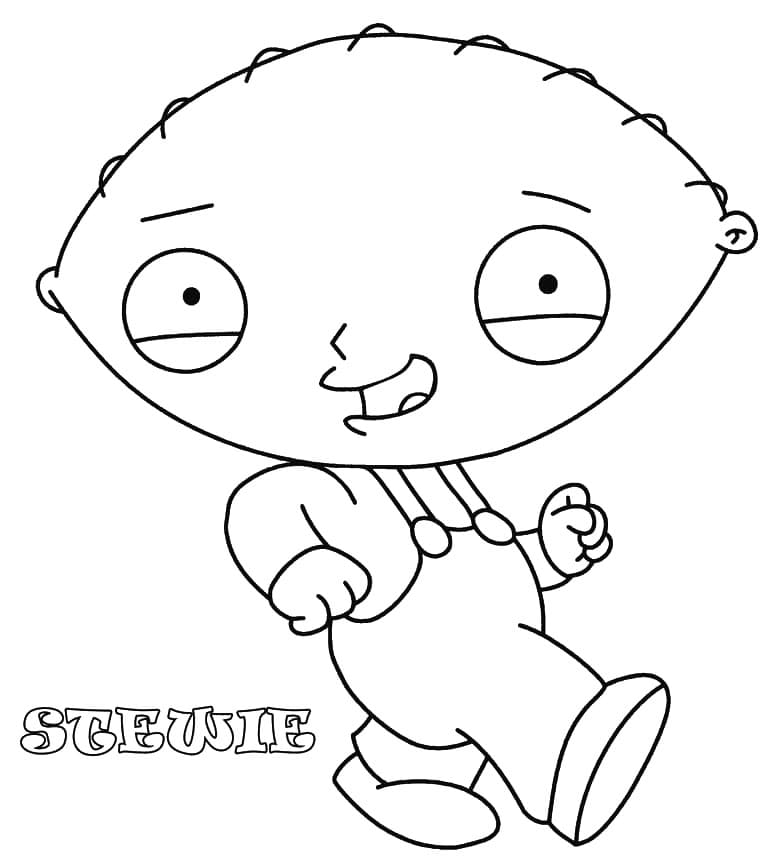 Family Guy Stewie Griffin Tegninger til Farvelægning