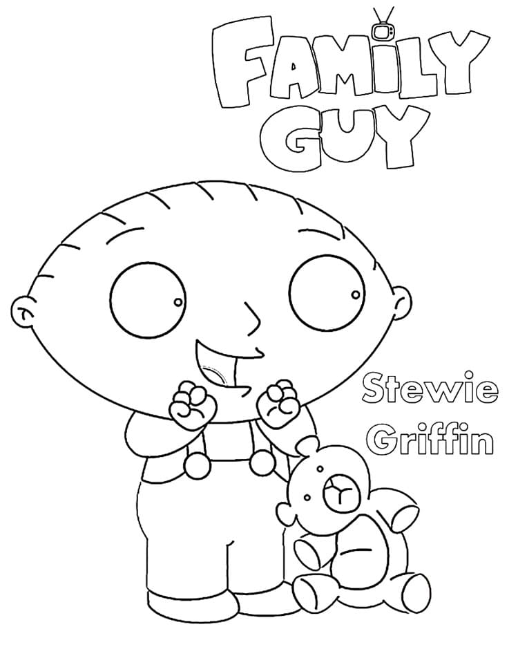 Glad Stewie Tegninger til Farvelægning