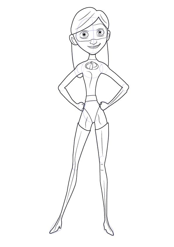 Glad Violet Parr Tegninger til Farvelægning