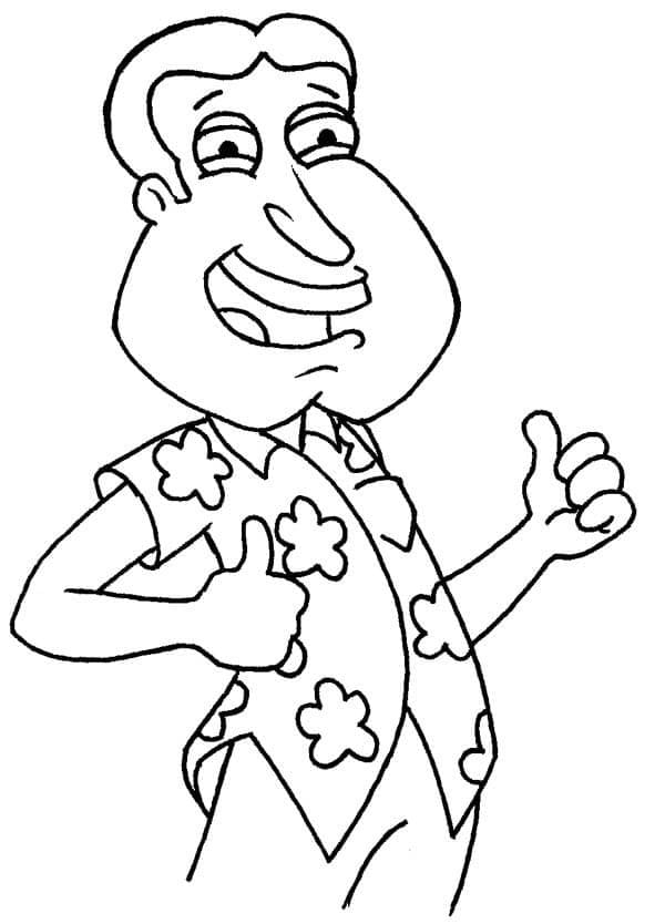 Glenn Quagmire fra Family Guy Tegninger til Farvelægning