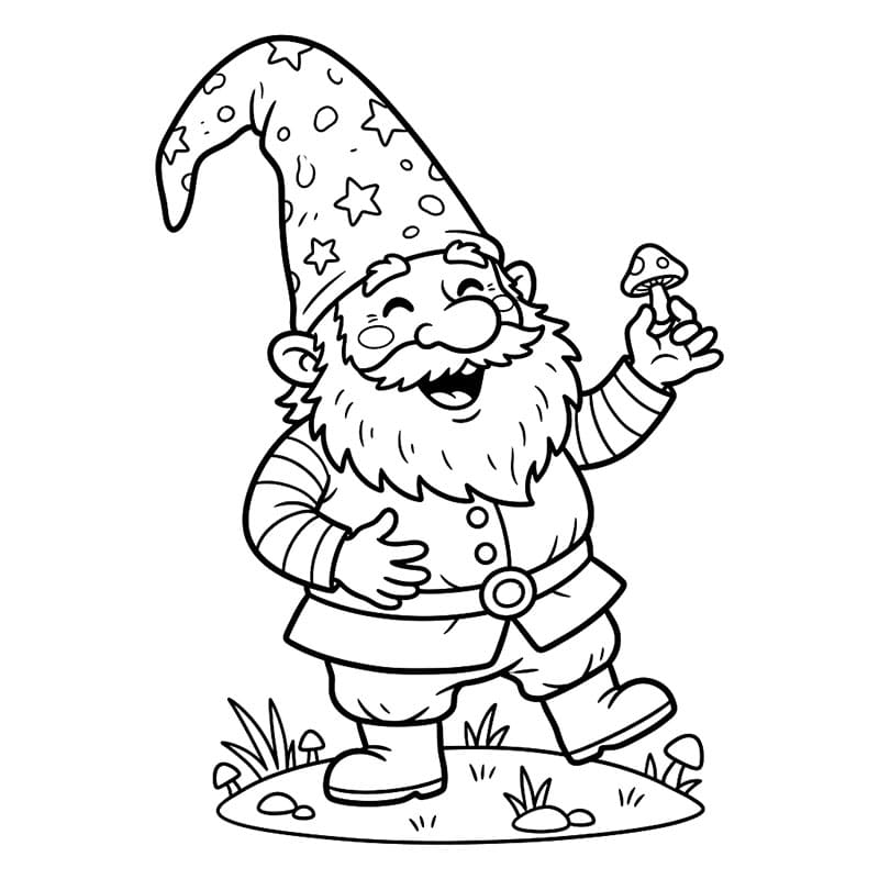 Gnome Tegninger til Farvelægning