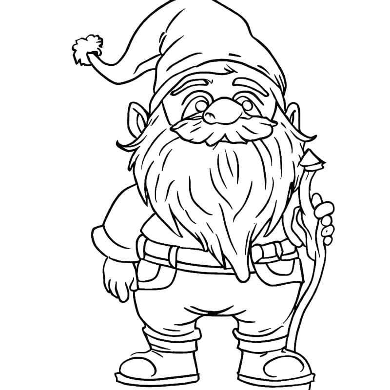 Gratis printbar gnome Tegninger til Farvelægning