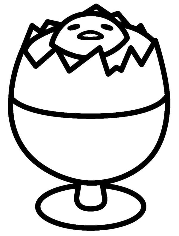 Gudetama Cup Tegninger til Farvelægning