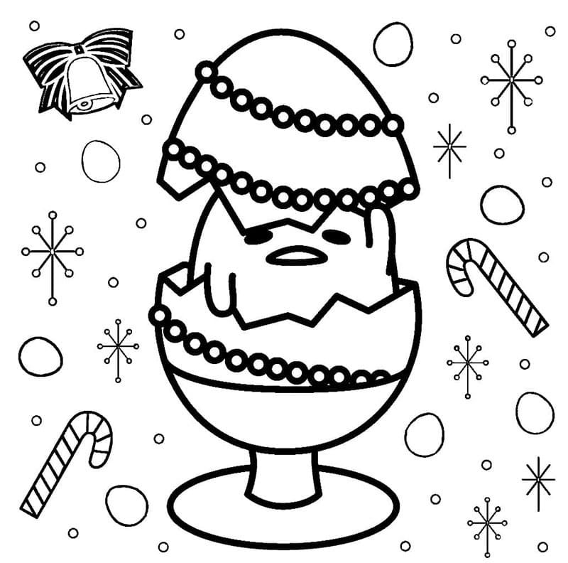 Gudetama-ferier Tegninger til Farvelægning