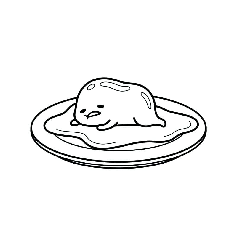 Gudetama Floppy Tegninger til Farvelægning