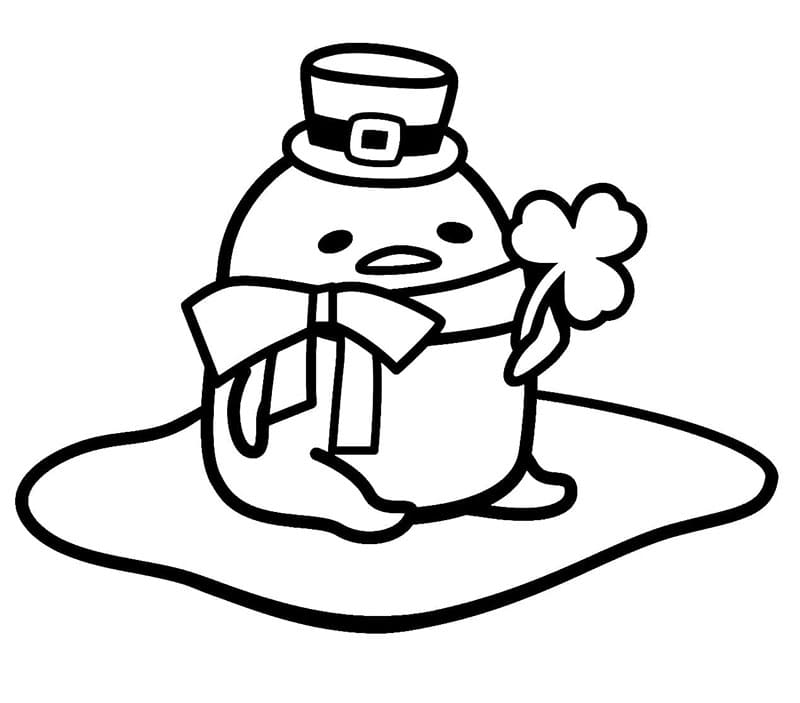 Gudetama heldig Tegninger til Farvelægning