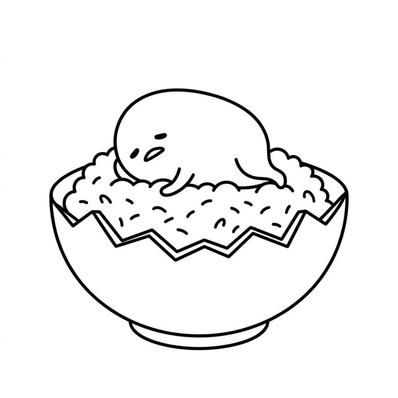 Gudetama Nesty Tegninger til Farvelægning