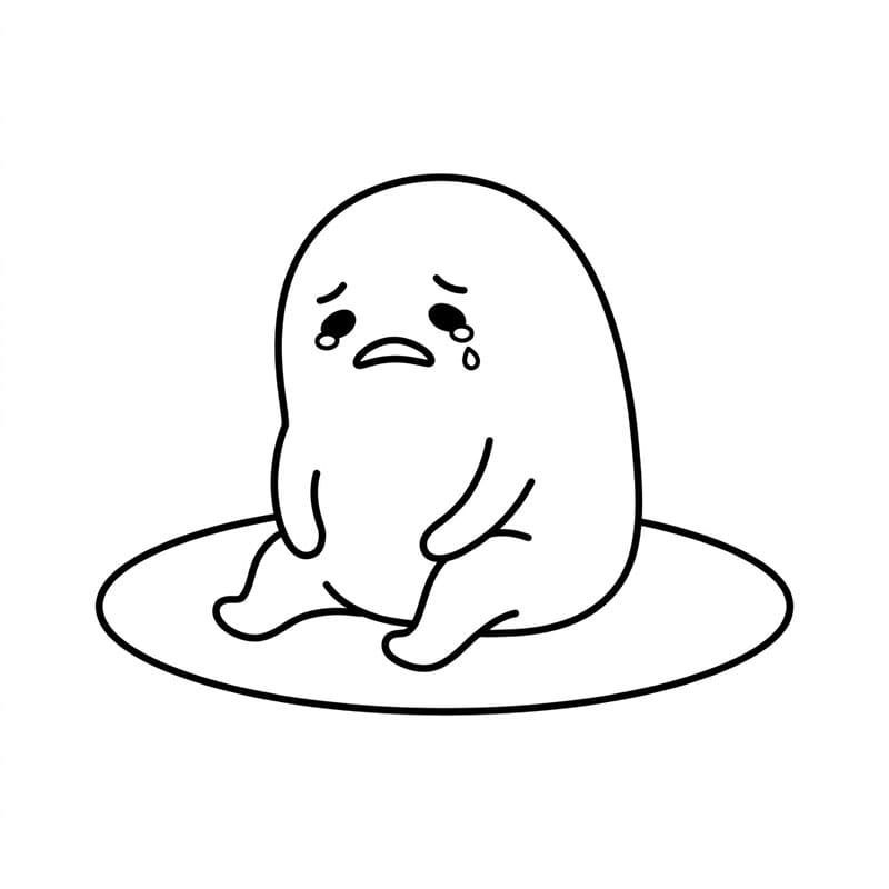 Gudetama Sadoko Tegninger til Farvelægning